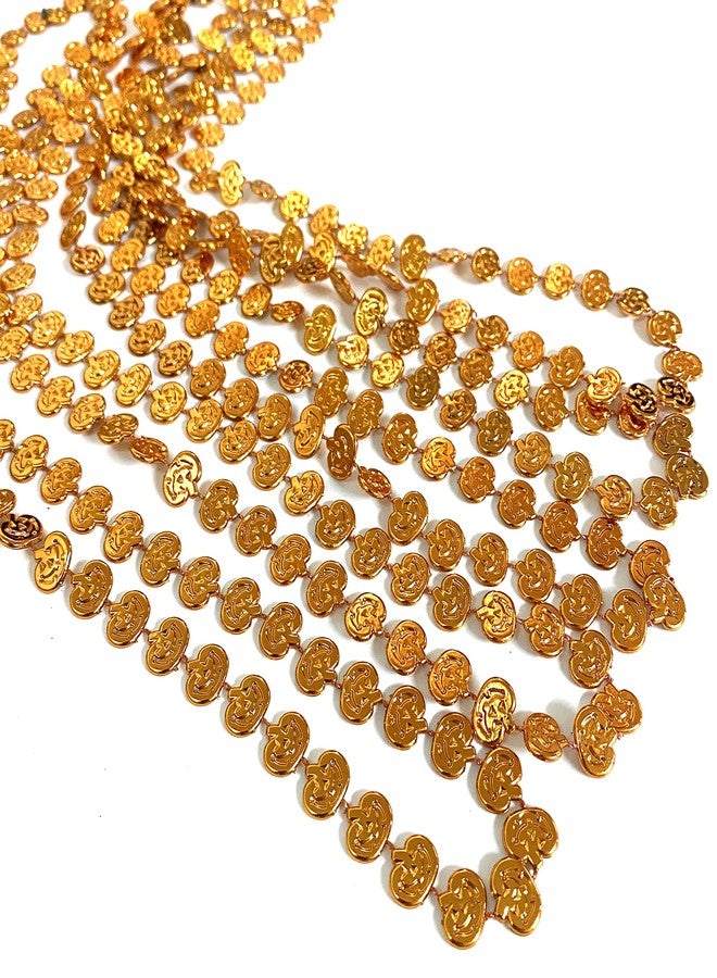 GZYSSL 48 Pcs Halloween Party Pumpkin Shaped Beads Necklaces Halloween Orange Pirate Party Beads Necklaces Decorations Accessory - Image 2